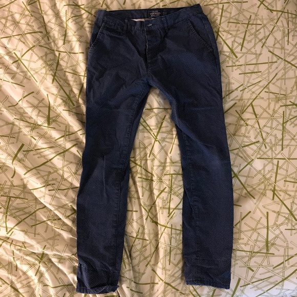 Topman Polka Dot Skinny Chino Pants - Picture 4 of 8